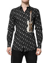 Dolce & Gabbana Black GOLD Instrument Embellished Shirt - Shirts