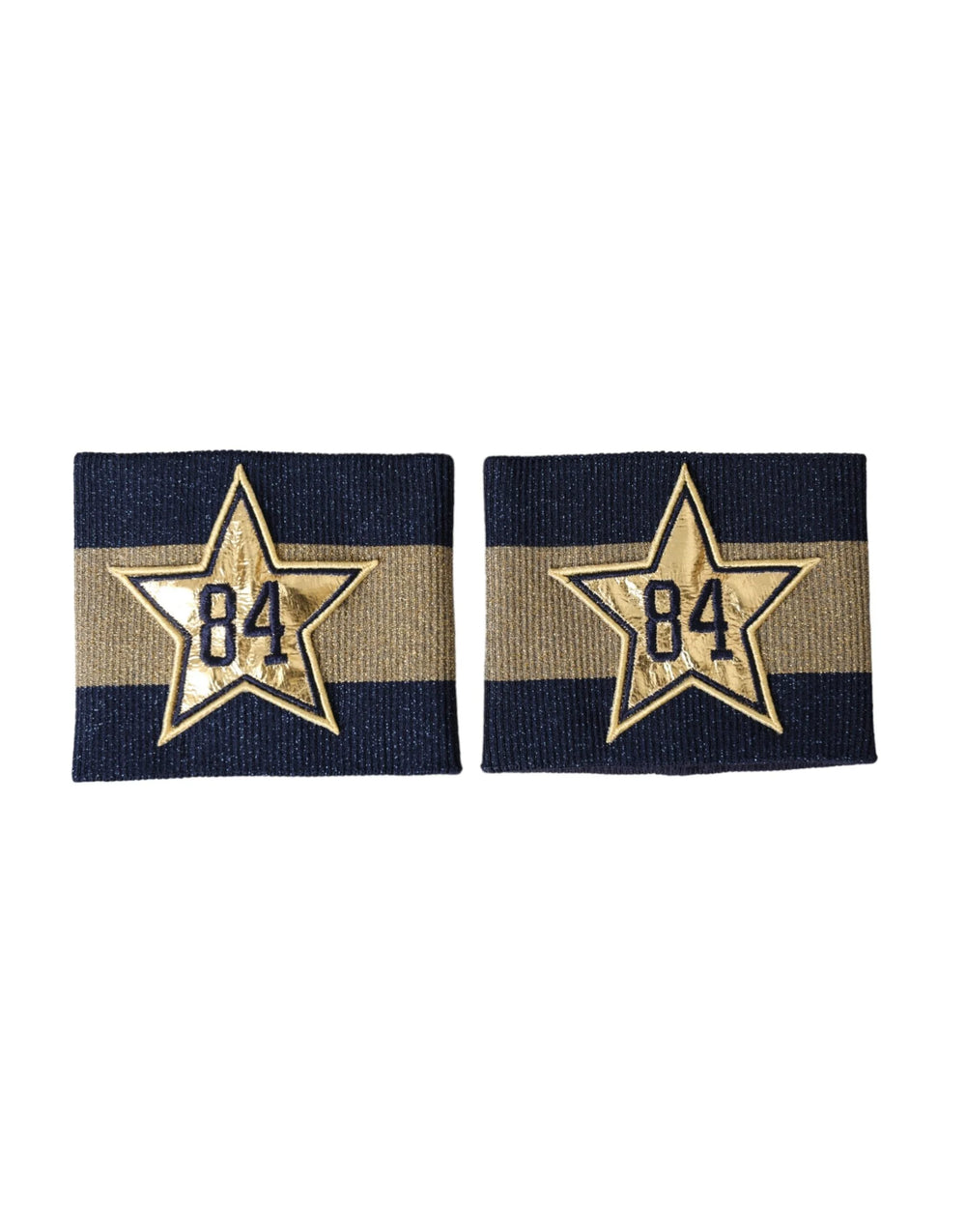Dolce & Gabbana Black Gold Logo Star 84 Viscose Wristband - Wristbands