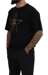 Dolce & Gabbana Black Gold STAR Crown DG Cotton Crewneck T-shirt - T-Shirts