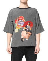 Dolce & Gabbana Black Graphic Print Short Sleeve T-shirt - T-Shirts