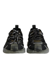 Dolce & Gabbana Black Green Camo NS1 Low Top Sneakers Shoes - EU44.5/US11.5