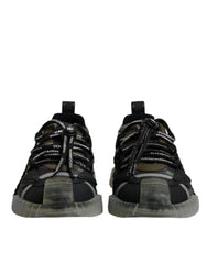 Dolce & Gabbana Black Green Camo NS1 Low Top Sneakers Shoes - EU44.5/US11.5