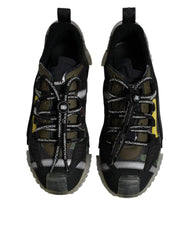 Dolce & Gabbana Black Green Camo NS1 Low Top Sneakers Shoes - EU44.5/US11.5