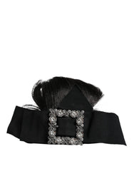 Dolce & Gabbana Black Hair Parrucchiera Crystal Headband Diadem - Headbands