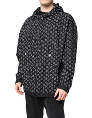 Dolce & Gabbana Black Heart Print Hooded Windbreaker Jacket - IT52 | XL - Windbreakers