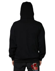Dolce & Gabbana Black Hooded Pullover Men Sweatshirt Sweater - IT50 | L - Hoodies