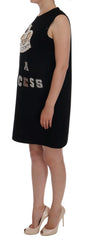 Dolce & Gabbana Black I AM A PRINCESS Crystal Shift Dress - Dresses