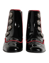 Dolce & Gabbana Bottines Chelsea Noires à Bouton Jackie - Chaussures