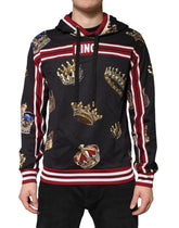 Dolce & Gabbana Black King Crown Hooded Sweatshirt Sweater - IT48 | M