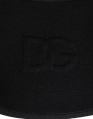Dolce & Gabbana Black Lace Stole Knitted DG Logo Men One Size Scarf - Scarves & Shawls