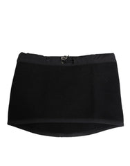 Dolce & Gabbana Black Lace Stole Knitted DG Logo Men One Size Scarf - Scarves & Shawls