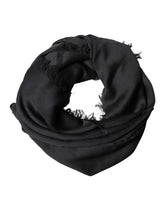 Dolce & Gabbana Black Lace Stole Neck Wrap Shawl Scarf
