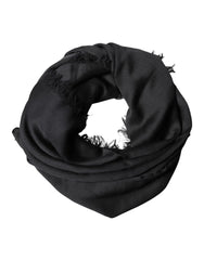 Dolce & Gabbana Black Lace Stole Neck Wrap Shawl Scarf