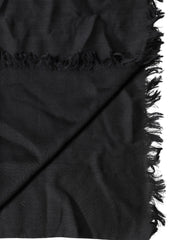 Dolce & Gabbana Black Lace Stole Neck Wrap Shawl Scarf
