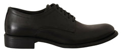 Dolce & Gabbana Black Lace Up Leather Men Formal Derby Shoes - EU40/US7 - Shoes