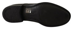 Dolce & Gabbana Black Lace Up Leather Men Formal Derby Shoes - EU40/US7 - Shoes