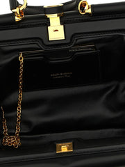 Malão Dolce & Gabbana em pele de cordeiro preta