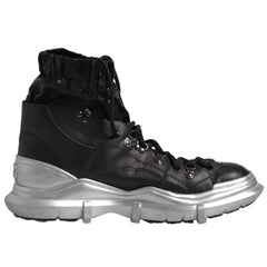 Dolce & Gabbana Black Lambskin Men Ankle Boot - EU43/US10 - Boots