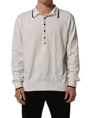 Dolce & Gabbana Black Leaf Print Silk Men Crew Neck T-shirt - IT48 | M