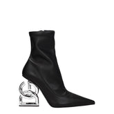 Dolce & Gabbana Black Leather Ankle Boots - EU35/US5