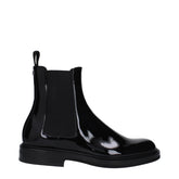 Dolce & Gabbana Black Leather Ankle Boots - EU40/US7
