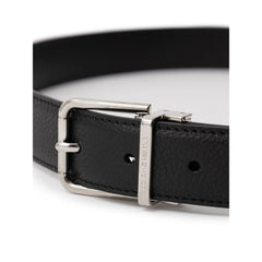 Dolce & Gabbana Black Leather Belt - 90 cm / 36 Inches - Belts