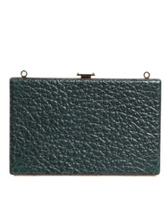 Dolce & Gabbana Black Leather Clutch Evening Crossbody Bag - Clutch Bags