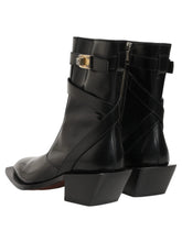 Dolce & Gabbana Black Leather DG Plaque Mid Calf Boots Shoes - EU44/US11