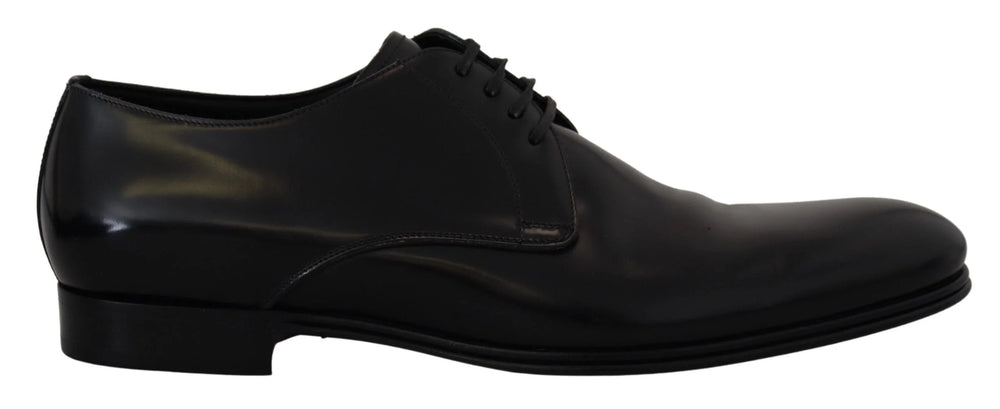 Dolce & Gabbana Black Leather Formal Dress Shoes - Shoes