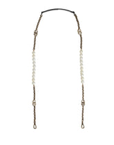 Dolce & Gabbana Zwarte Lederen Goudkleurige Ketting Tas Accessoire Schouderband - Tas Riemen & Handgrepen