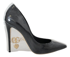 Dolce & Gabbana Black Leather Heels Pumps Plastic Wrapped Shoes - EU36/US5.5 - Heels