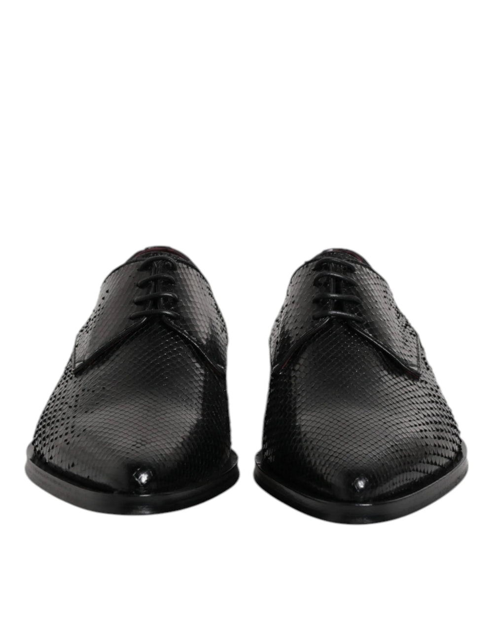 Dolce & Gabbana Black Leather Lace Up Dress Men Derby Shoes - EU40/US7