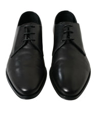 Dolce & Gabbana Black Leather Lace Up Formal Derby Dress Shoes - EU43/US10 - Shoes