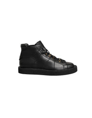 Dolce & Gabbana Black Leather Lace Up Men Ankle Boots Shoes - EU42.5/US9