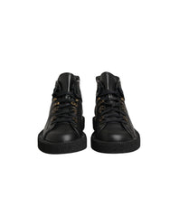 Dolce & Gabbana Black Leather Lace Up Men Ankle Boots Shoes - EU42.5/US9