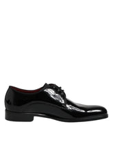 Dolce & Gabbana Black Leather Lace Up Men Derby Formal Shoes - EU39.5/US6.5 - Shoes