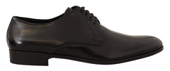 Dolce & Gabbana Black Leather Lace Up Men Dress Derby Shoes - EU39/US6 - Shoes