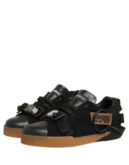 Zapatillas deportivas de cuero negro Dolce & Gabbana para hombre