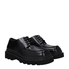 Dolce & Gabbana Black Leather Oxfords And Derbies