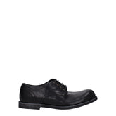 Sapatos Oxford e Derby de Couro Preto Dolce & Gabbana