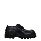 Sapatos Oxford e Derbies em Pele Preta Dolce & Gabbana