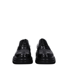 Dolce & Gabbana Černé kožené oxfordky a polobotky - EU40/US7
