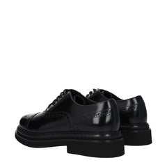 Dolce & Gabbana Black Leather Oxfords And Derbies - EU40/US7
