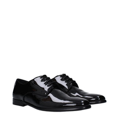 Dolce & Gabbana Black Leather Oxfords And Derbies - EU41.5/US8.5