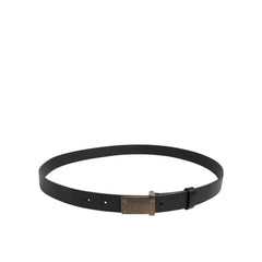 Dolce & Gabbana Black Leather Regular Belt - 95 cm / 38 Inches