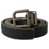 Dolce & Gabbana Black Leather Regular Belt - 95 cm / 38 Inches