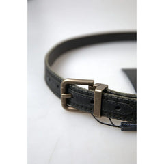 Dolce & Gabbana Black Leather Regular Belt - 95 cm / 38 Inches
