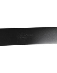 Dolce & Gabbana Black Leather Side Rings Brass Buckle Belt - 90 cm / 36 Inches - Belts