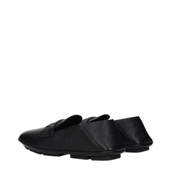 Dolce & Gabbana Black Leather Slip-On Loafers