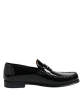Dolce & Gabbana Black Leather Slip On Loafers Dress Shoes - EU41.5/US8.5 - Flats